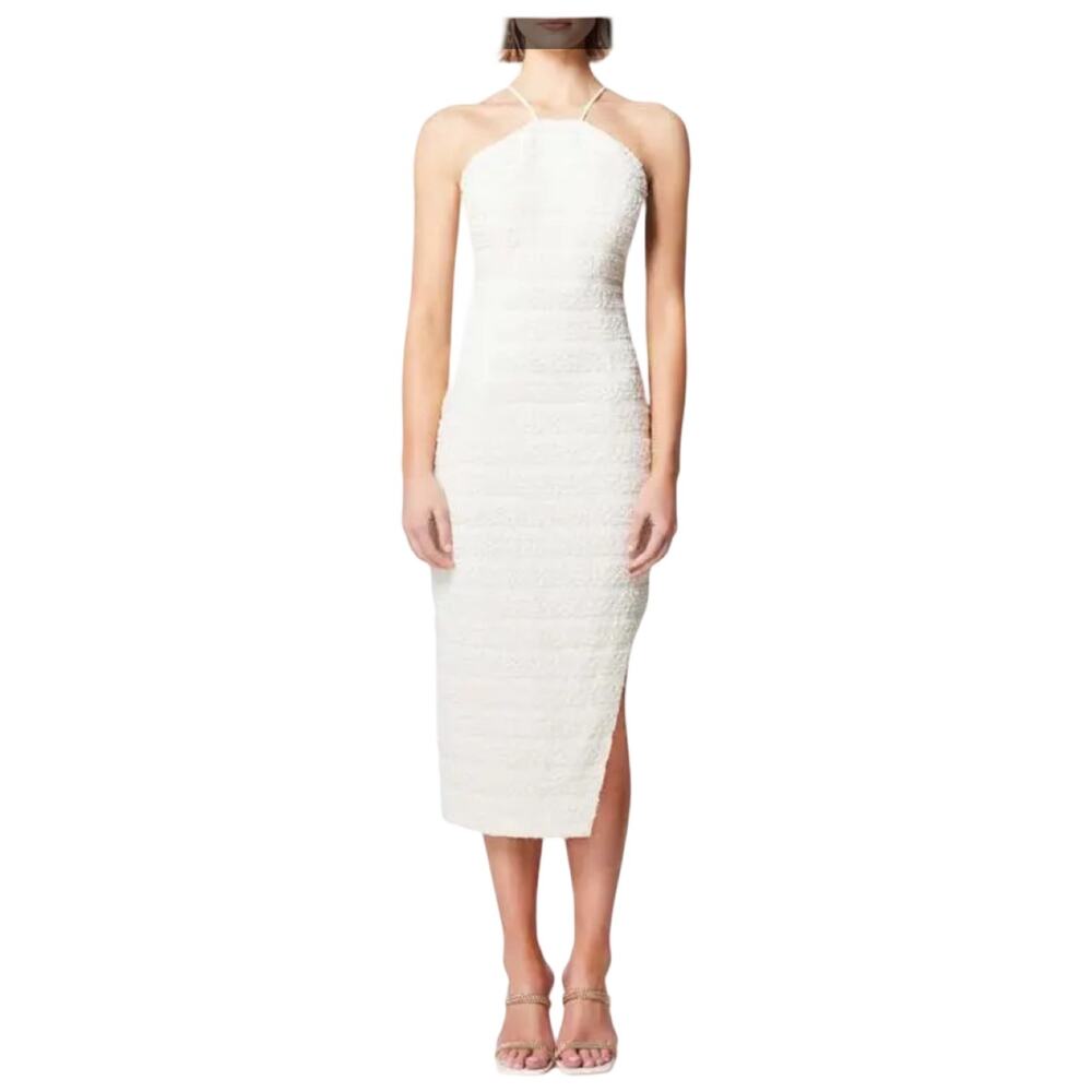 Elliatt Ravish Textured Stripe Open Back Dress Cr… - image 1